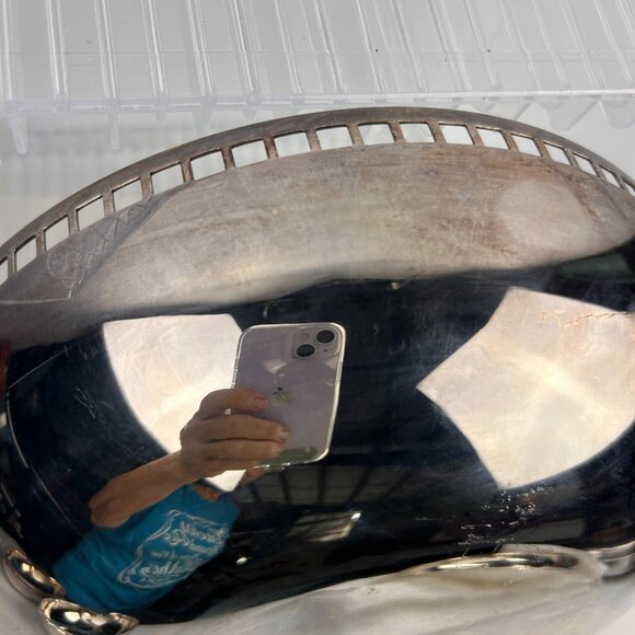 Skyscraper Design Bowl by Richard Meier for Swid Powell Silverplated 1980s 10" - Picture 13 of 16